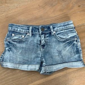 Size 23 Low Rise Jean Short Shorts